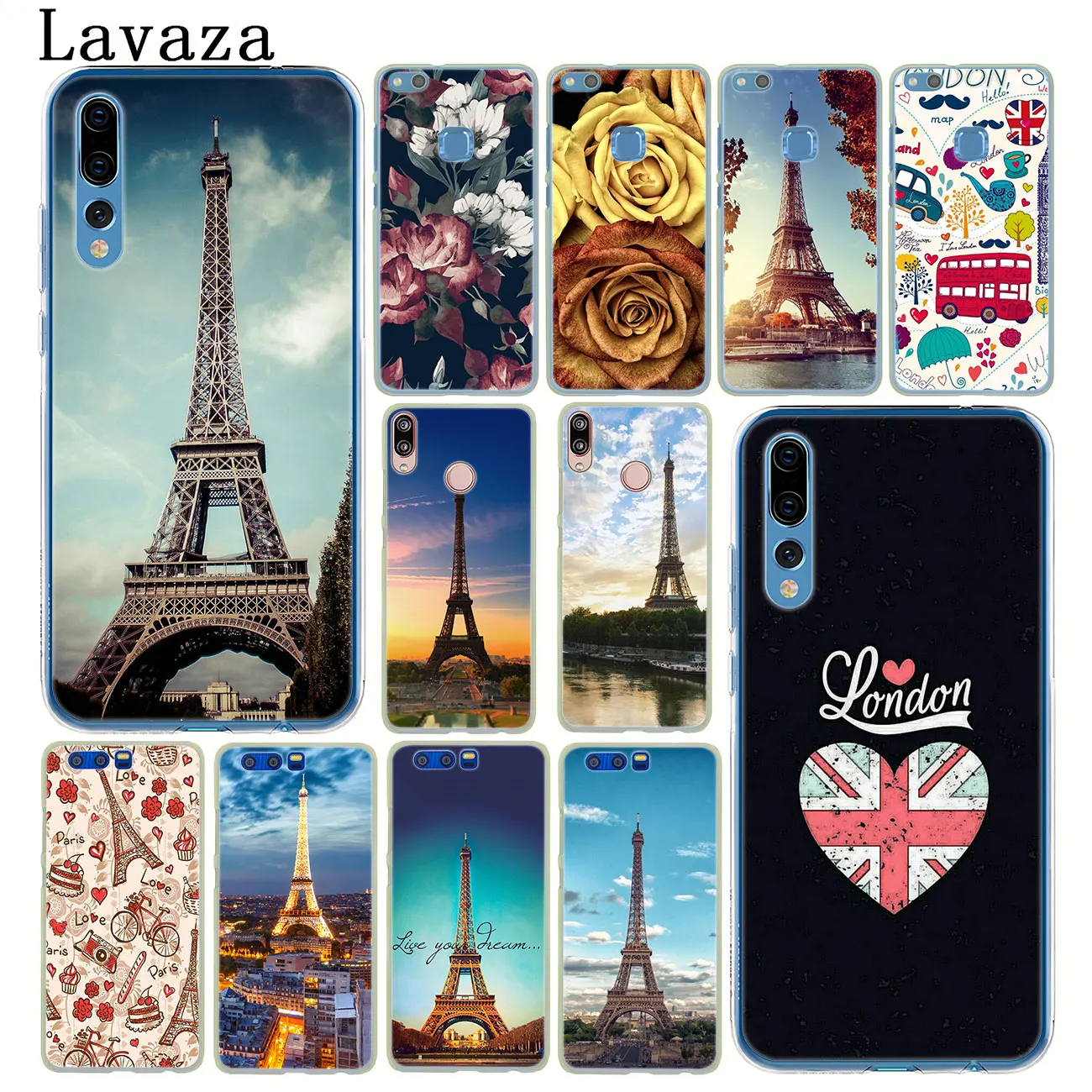 Lavaza Франция Эйфелева башня чехол для телефона huawei P30 P20 Pro P10 P9 Plus P8 Lite Mini 2016 2017 P smart Z