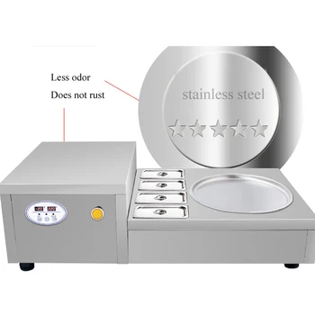 

Top shelves single pan thailed ice roll machine commercial fried ice cream machine ice yogur machine