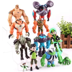 Ben 10 Ben Tennyson серая материя Heatblast Humongousaur Rath Vilgax экшн-фигурка со светом детские игрушки 11 шт./компл