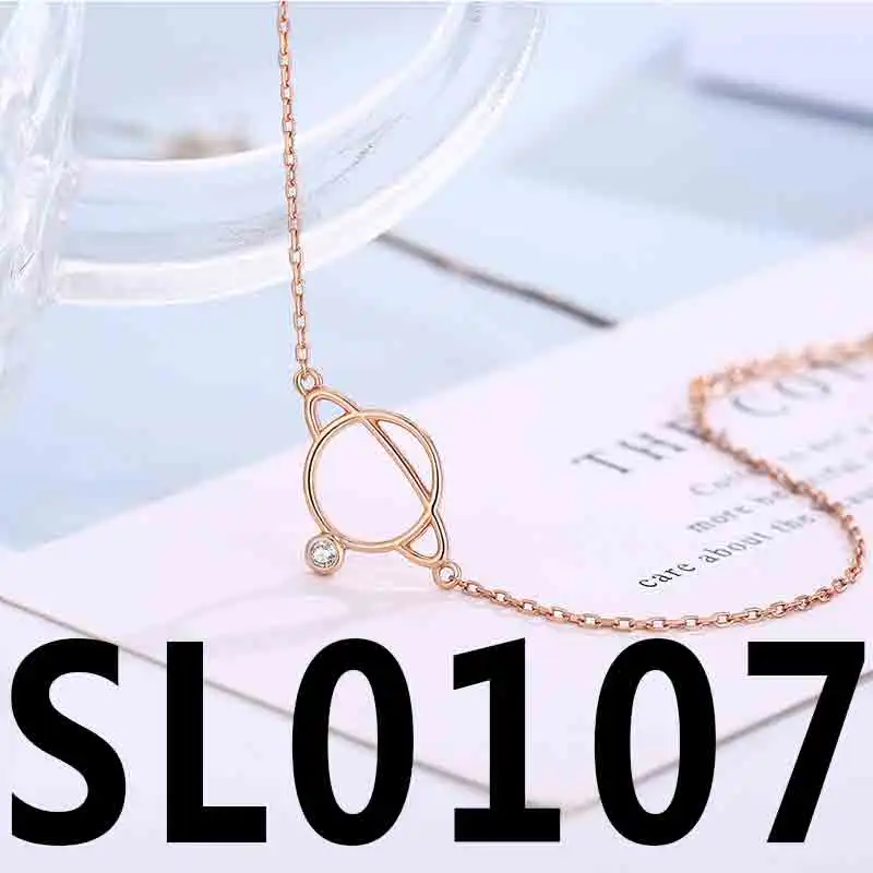 TS-SL008, высокое качество,, милый испанский медведь, драгоценный камень, ожерелье, саморазработанное ювелирное изделие, ожерелье из стерлингового серебра - Цвет камня: SL0107-915301510