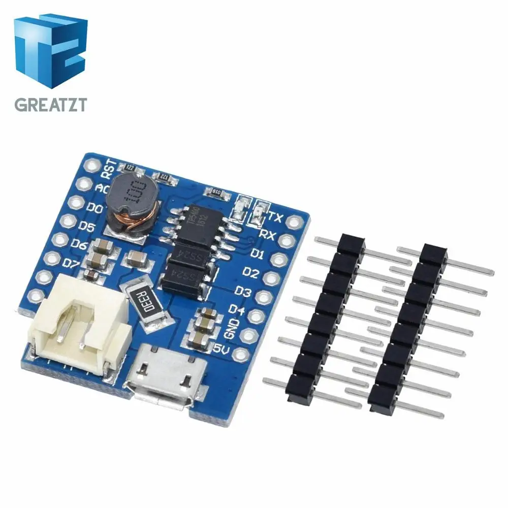 Защита аккумулятора GREATZT V1.1.0 для WEMOS D1 mini одна литиевая батарея 1 шт.|d1 mini|lithium battery