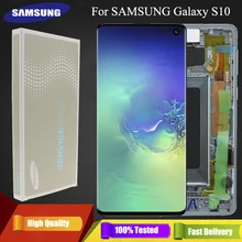 2560x1440 6,1 ''S10 lcd для SAMSUNG Galaxy S10 G973F/DS G973U G973 SM-G973 дисплей сенсорный экран дигитайзер Замена