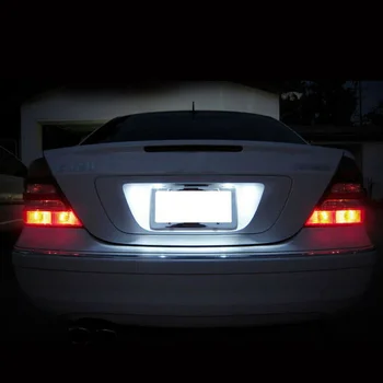 

1 Pair LED License Plate Lights White 6000-6500K For Mercedes ML GL R Class New