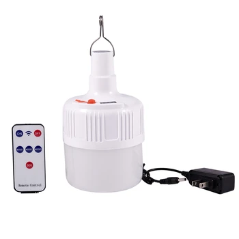 

Outdoor Camping Light LED Emergency Light Rechargeable LED Bulb Portable Emergency Night Market Light with US Plug