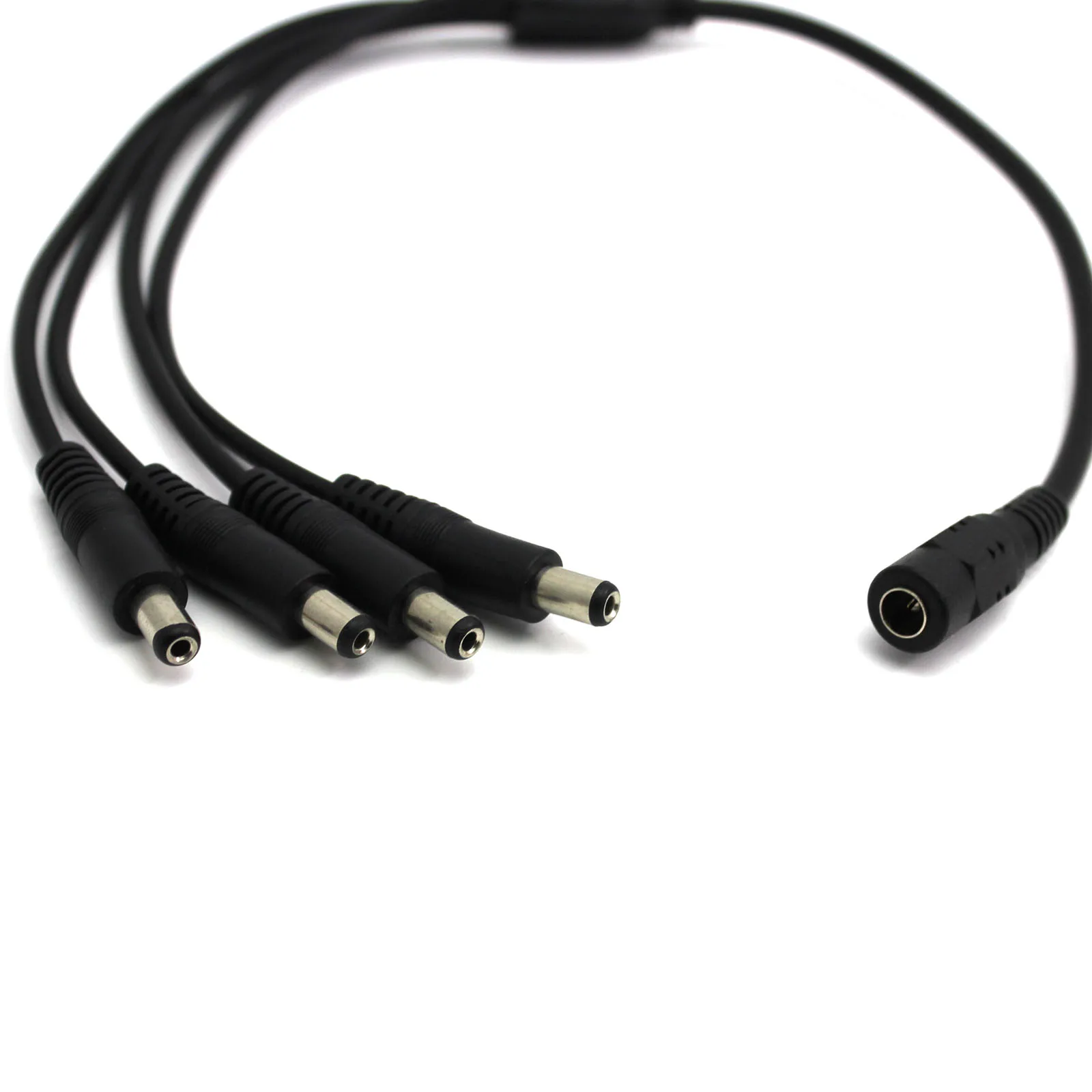 CCTV камера Черный DC распределительный кабель plug one minute четыре адаптера