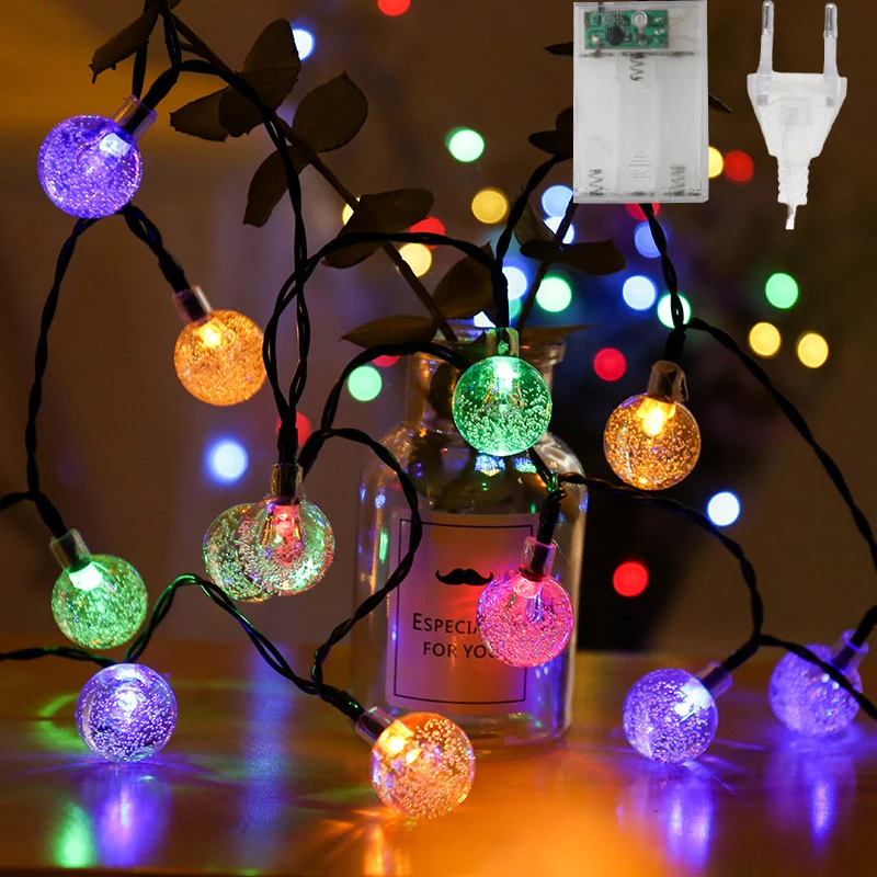 

LED String Light Outdoor Fairy Lights Garland Globle Bulbs Garden Patio Wedding Christmas Decoration Light Chain Lamp