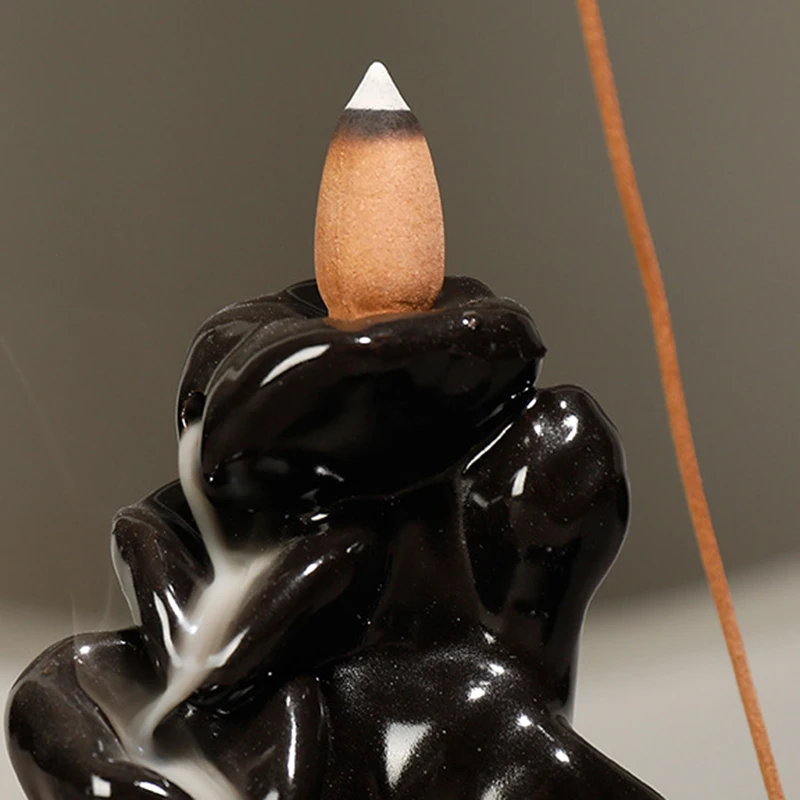 Керамический обратный поток курильница творческий домашний декор дракон ладан держатель курильница