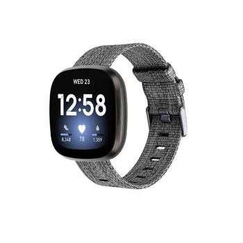 

Nylon Band for -Fitbit Versa 3 Strap Canvas Woven Bracelet Wristband Replacement for -Fitbit Sense Bands Accessories Women Men