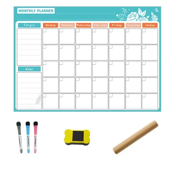 

netic Whiteboard Calendar Weekly Monthly net Calendar Planner Drawing Refrigerator Stickers Ofiice Home Use Memo