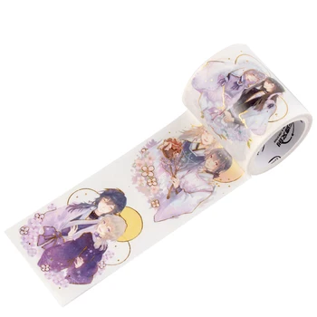 

Beauty washi tape gilding special oil antique character flower companion handsome boy online red material