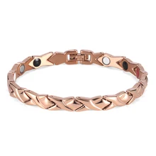 Rainso, модный браслет из нержавеющей стали, Биоэнергетический, забота о здоровье, 4 в 1, магнитный, германий, здоровый браслет для женщин