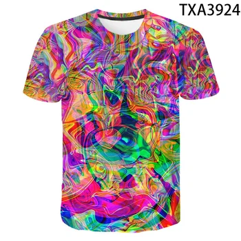 

Summer Color Graffiti 3D T shirt Men Women Children Fashion Streetwear 2020 New Boy Girl Kids Printed T-shirt Cool Tops Tee