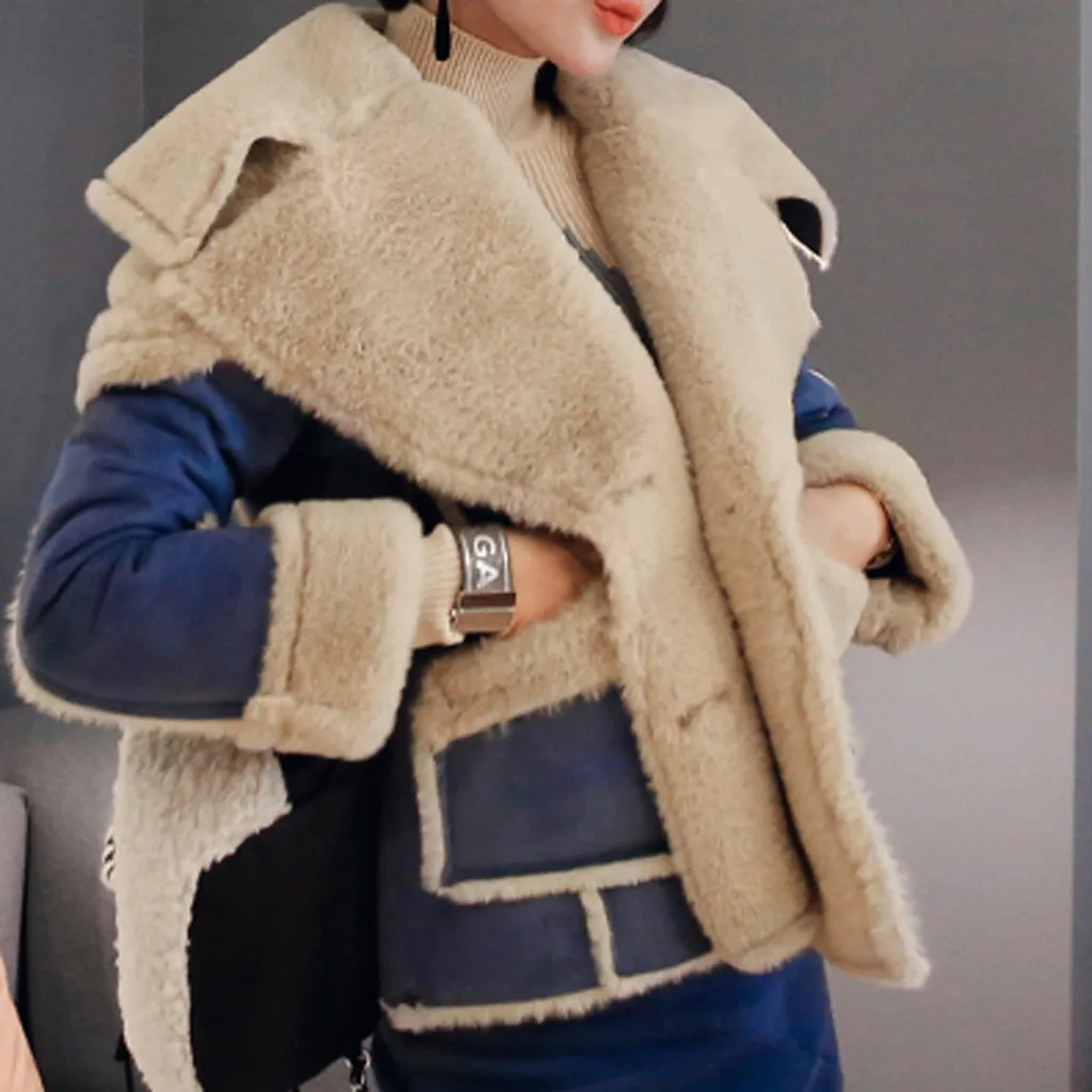 Женская куртка-бомбер с вышивкой, Женская куртка большого размера с отворотом из смеси кашемира и шерсти, пальто с поясом, верхняя одежда, зимняя теплая куртка#4