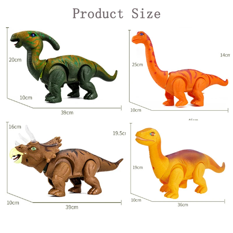 1Pcs Large Size Electric Laying Eggs toy 38cm Walking Glowing Dinosaur Animal Model Walking Robot Toy Xmas/Birthday Gift for kid 6