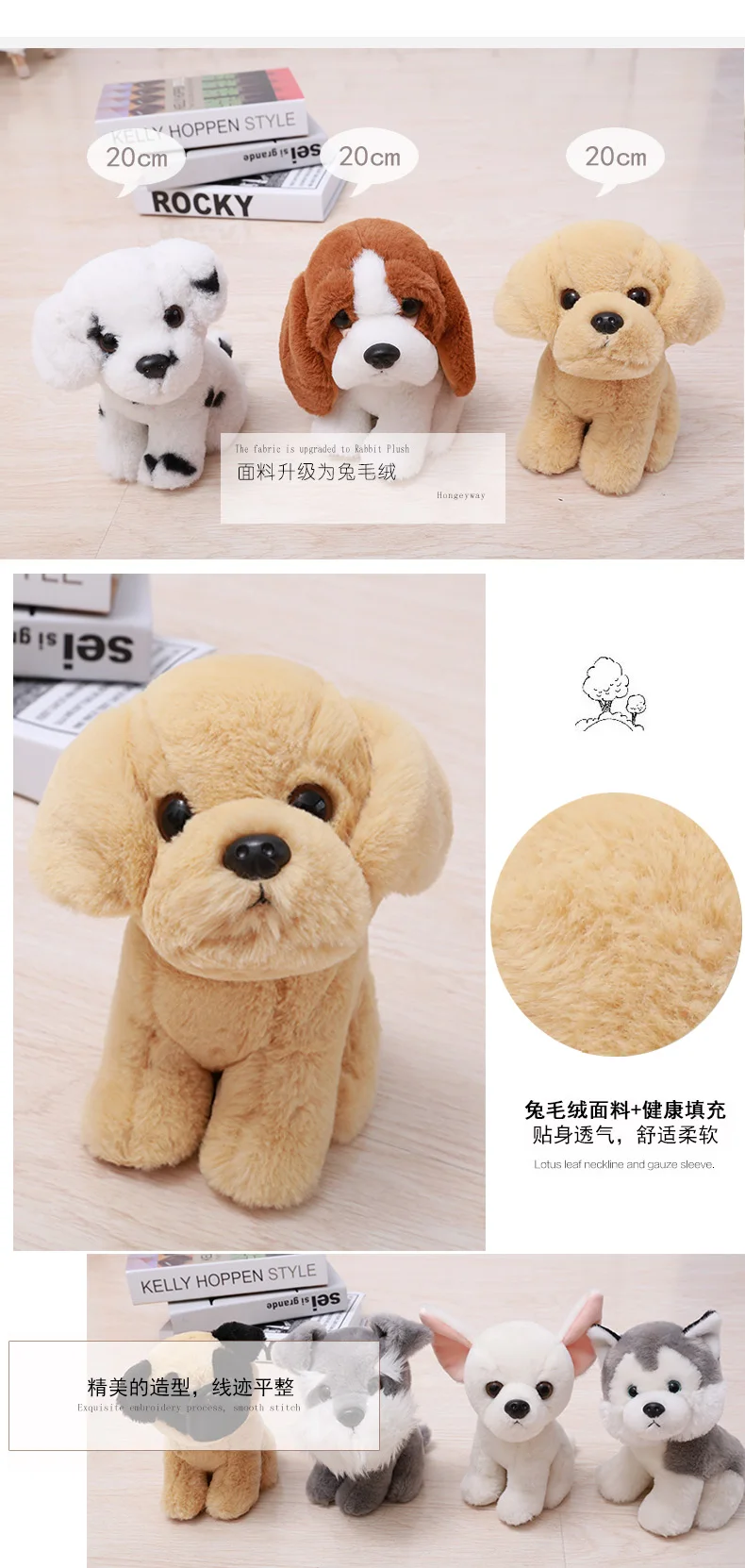 Подарок Wei Husky для детей, для девочек, Qingdao, плюшевая маленькая собака Haili, имитация собак, для девочек, Qingdao Pp, хлопок