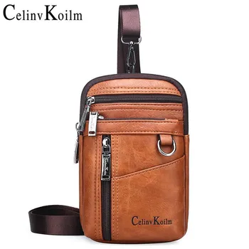 

Celinv Koilm Brand Small Multi-function Crossbody Messenger Bag Men Shoulder Daypacks Legs Waist Bags For Man Unisex Casual New