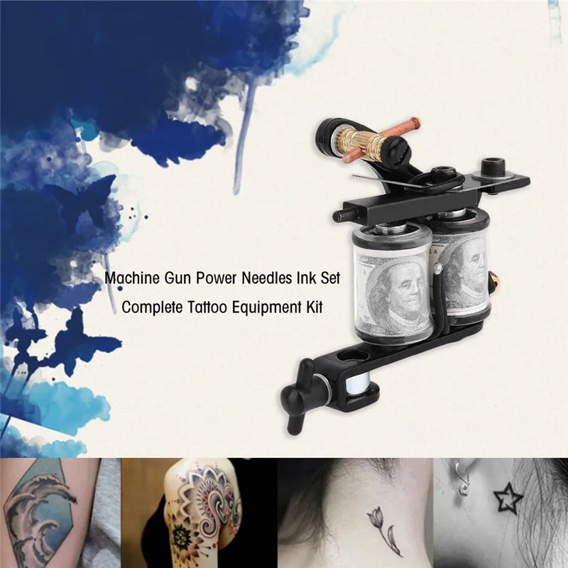 1 Набор стрекоза роторная татуировка машина полное профессиональное тату оборудование для тела тату художников 3D тату мотор пистолет комплект поставки
