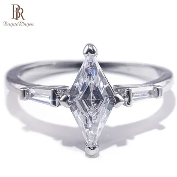 

Bague Ringen 100% Silver 925 Ring Woman Jewelry With Big Creative Moissanite Gemstone Female Anniversary Gift Wholesale Size6-10