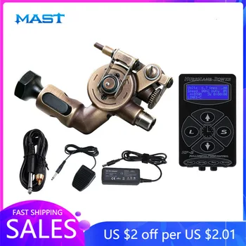 

Top Tattoo Rotary Machine Spring Guns Import Motor Shader Liner With Power System Tattoo Artist Supplies