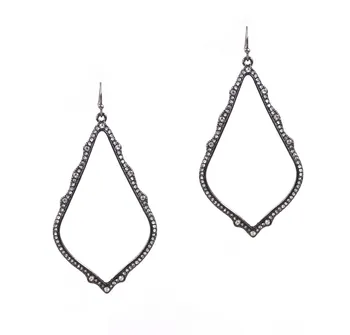 

New crystal jewelry Water Drop Sophia Alloy Frame Metal Pave Rhinestone Sophee dangle Earrings for Women