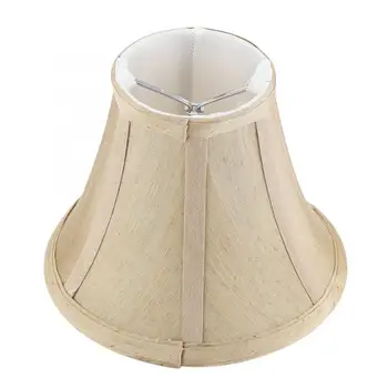 

6pcs Burlap Beige Mini Lamp Shades Eco-friendly Chandelier Light Cover Set