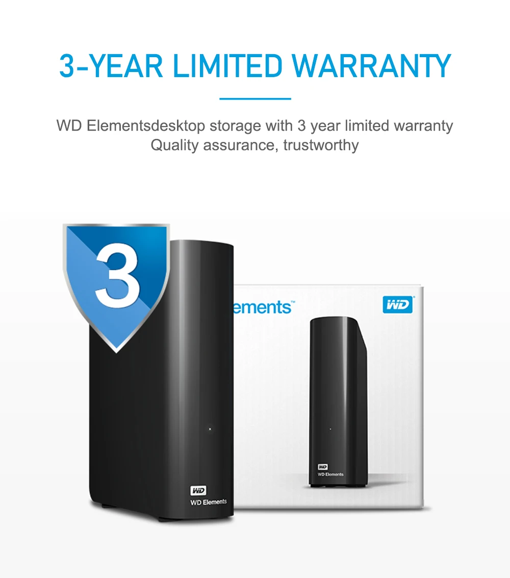 Western Digital 3 ТБ 4 ТБ 6 ТБ 8 ТБ 10 ТБ элементы настольного жесткого диска USB 3,0 disco duro externo 4 ТБ WDBWLG0080HBK-NESN