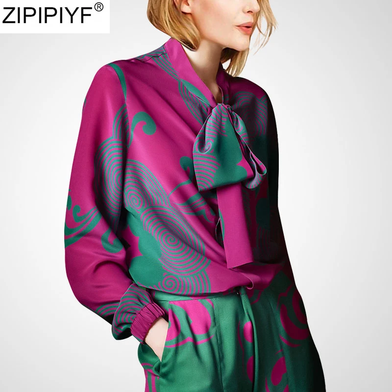 Женские атласные Блузки Рубашки с длинным рукавом весна-лето 2020 | Женская одежда