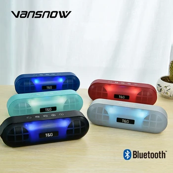 

TG148 Portable Wireless Bluetooth Speaker Led Super Bass Loudspeaker 3D Stero Subwoofer Surround with FM TFCard Aux