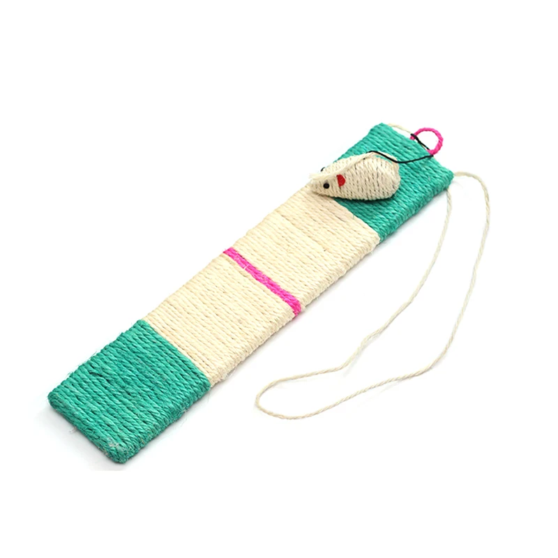 Интерактивные игрушки для кошек из сизаля, плетеная прямоугольная Когтеточка, игрушка "мышь", интерактивные прорезыватели, товары для кошек, игрушки Gatos