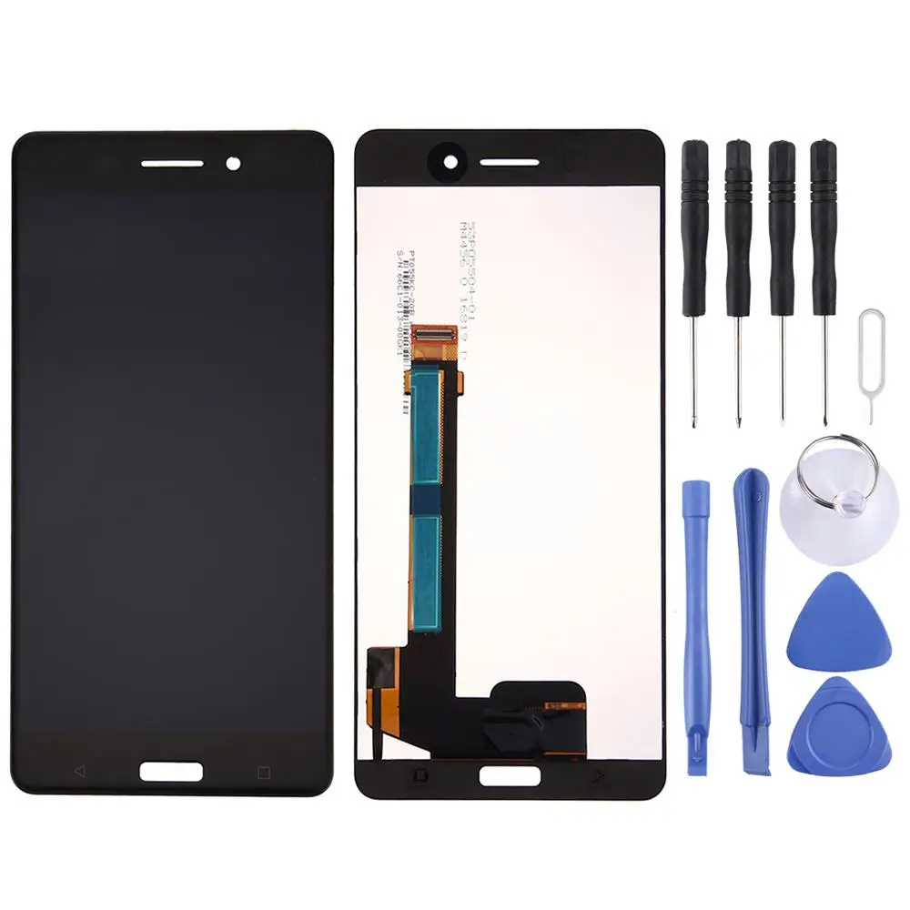 

For Nokia 6 TA-1000 LCD Screen and Digitizer Full Assembly TA-1003 TA-1021 TA-1025 TA-1033 TA-1039(Black)