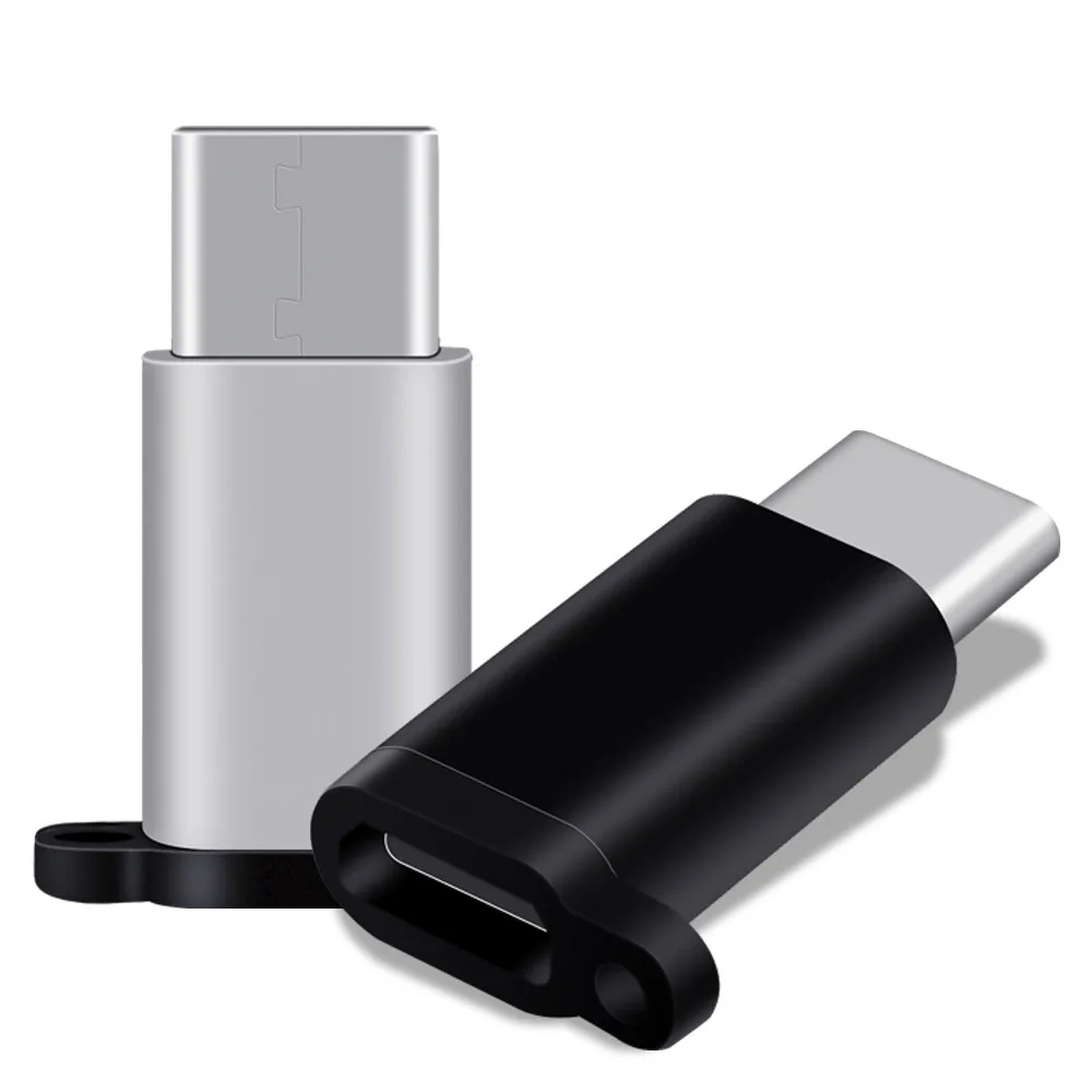 USB 3,1 OTG адаптер Micro USB к USB C адаптер Алюминиевый usb type C адаптер для зарядки данных Соединитель с цепью