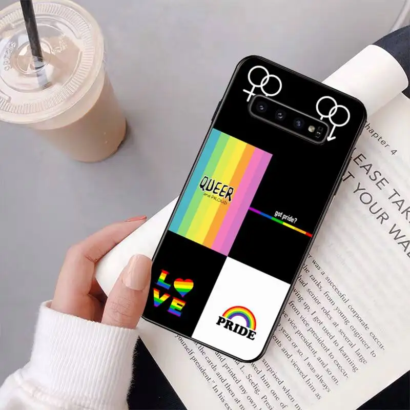 YNDFCNB Gay Lesbian LGBT Rainbow Pride Phone Case for Samsung Galaxy S6 S6edge Plus S7 S7edge S8 S9 S10 Plus S20 xiaomi leather case color Cases For Xiaomi