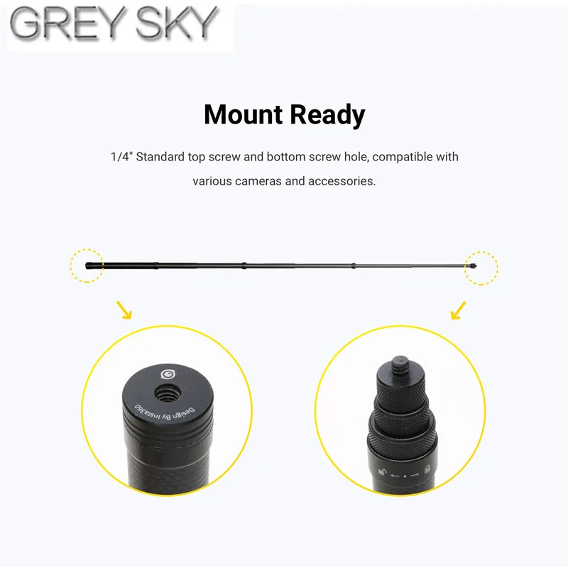 Insta360 мотоцикл комплект/аксессуар и insta360 Один x углеродного волокна селфи палка для Insta360 one X и ONE