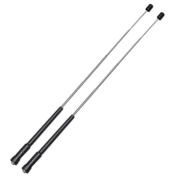 

2Pieces Retractable Dual Band (VHF/UHF 144/430Mhz) Handheld-Antennas SMA-Female for Kenwood and BaoFeng Two-Way Radio