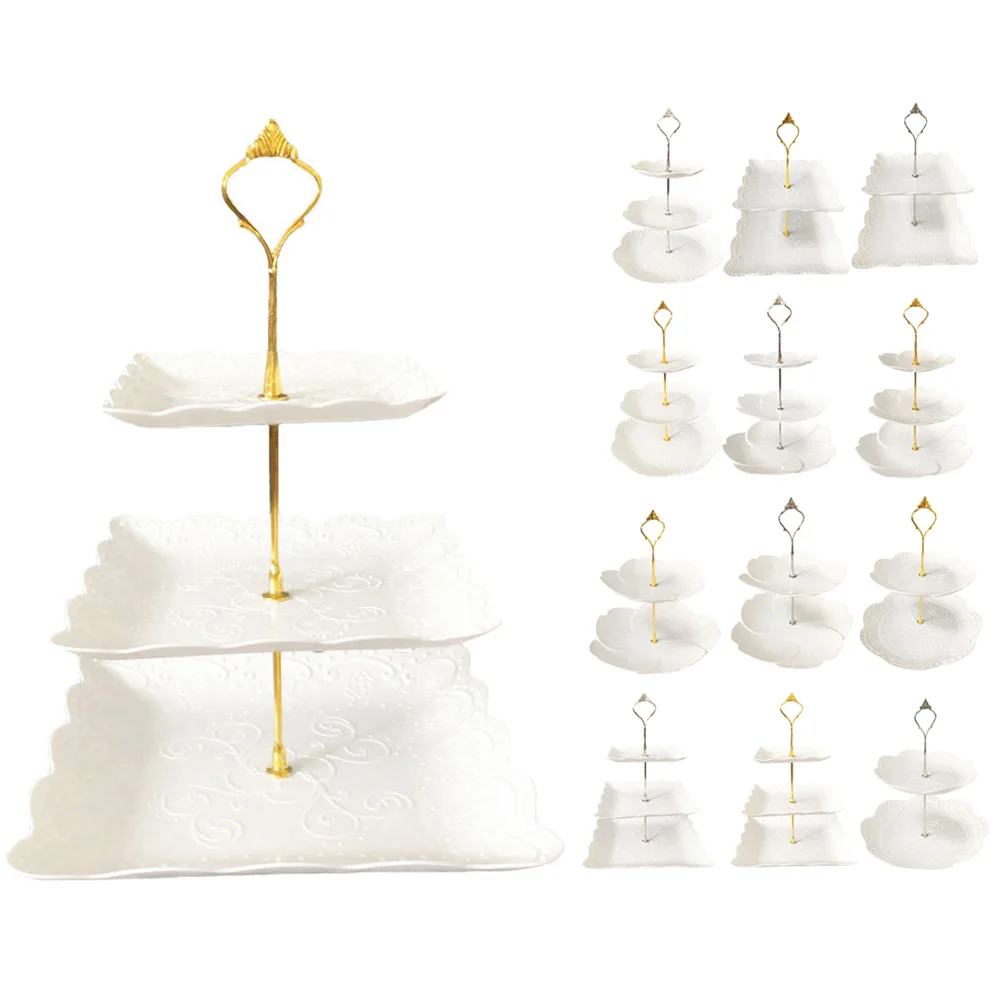 

European Style Multi-Layer Fruit Plate Cake Chocolate candy Stand Cake Cupcake Display Rack