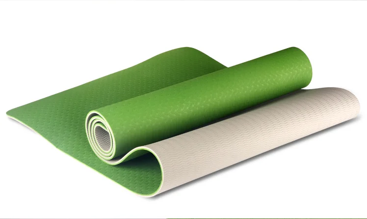 Glass Green Универсальные уличные 6 мм TPE Нескользящие коврики для йоги безвкусные пилатесы спортивные подкладки для фитнеса и бодибилдинга - Цвет: Glass Green