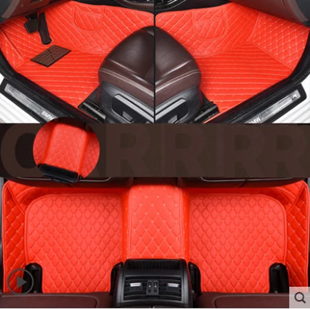 Пользовательские кожаные автомобильные коврики для Acura TL 2006 2007 2008 2009 2010 2011 2012-на заказ автомобильные коврики для ковров - Название цвета: Red