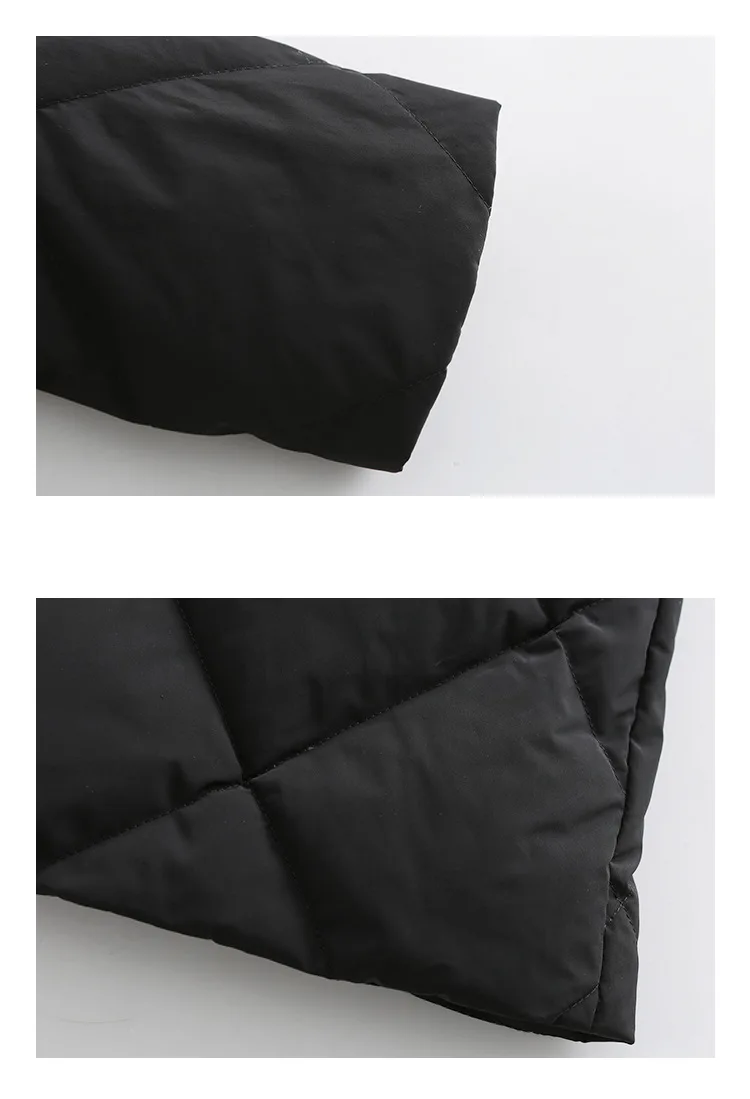 Autumn And Winter New Style European And American Minimalist Long Loose-Fit down Jacket Women's