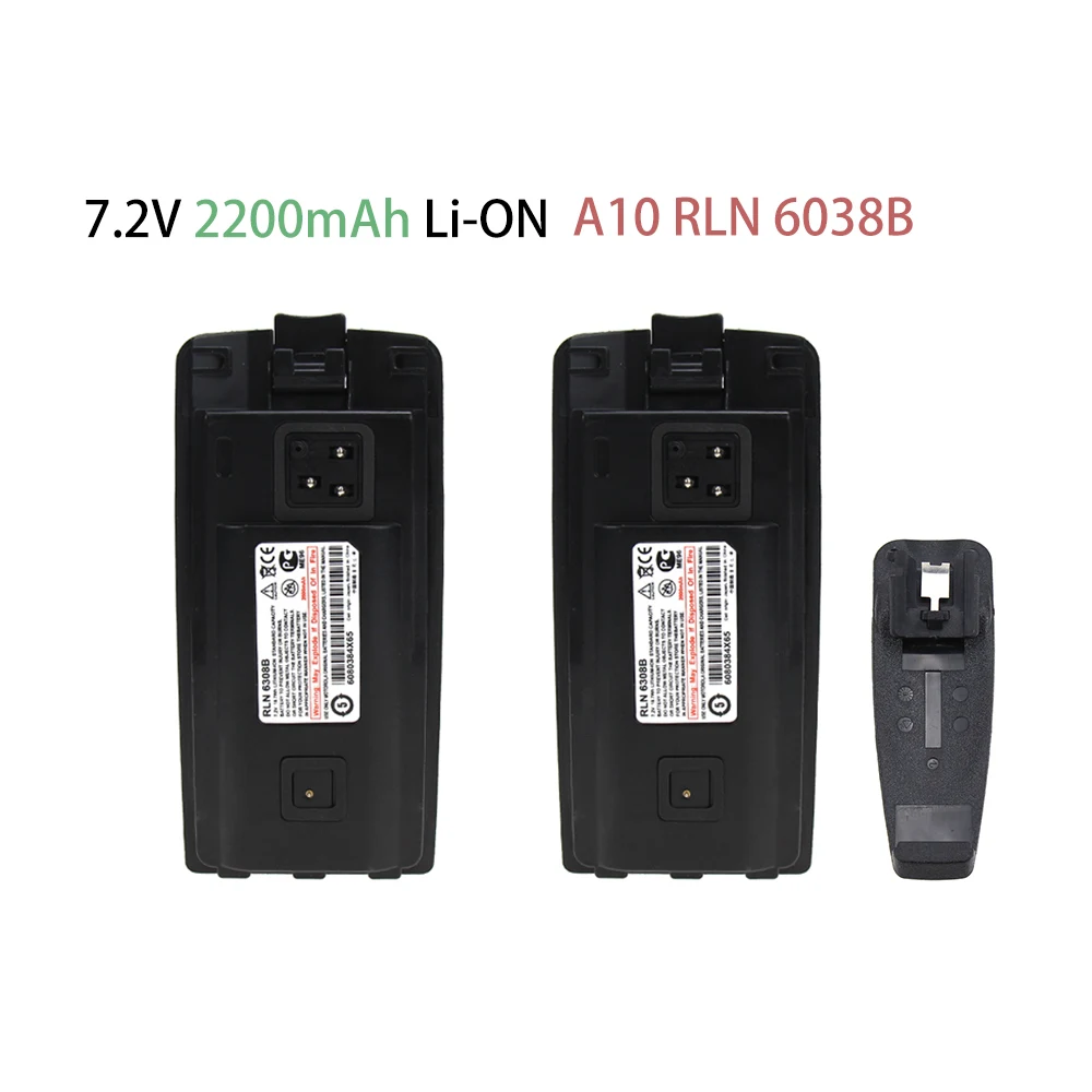 

2X Substituted Battery for Motorola Two-Way Radio A10 A12 CP110 EP150