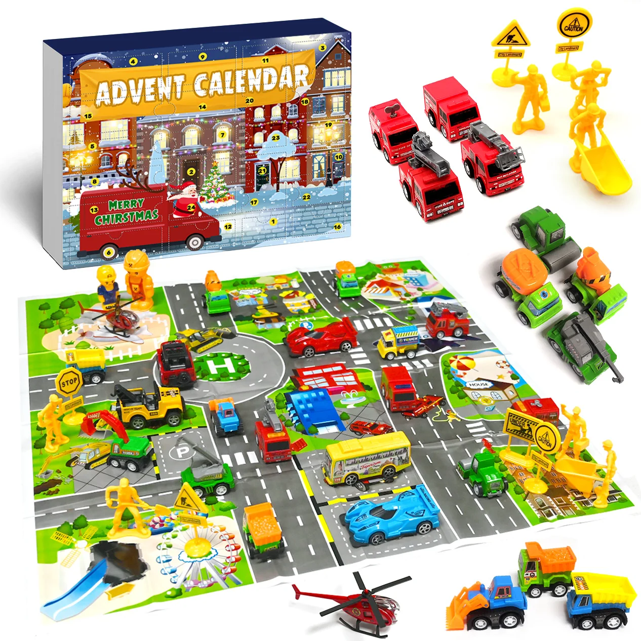 Christmas Advent Calendar 24 Pulls Back Car | Boy Christmas Advent Calendar  Kids - Advent Calendars - Aliexpress