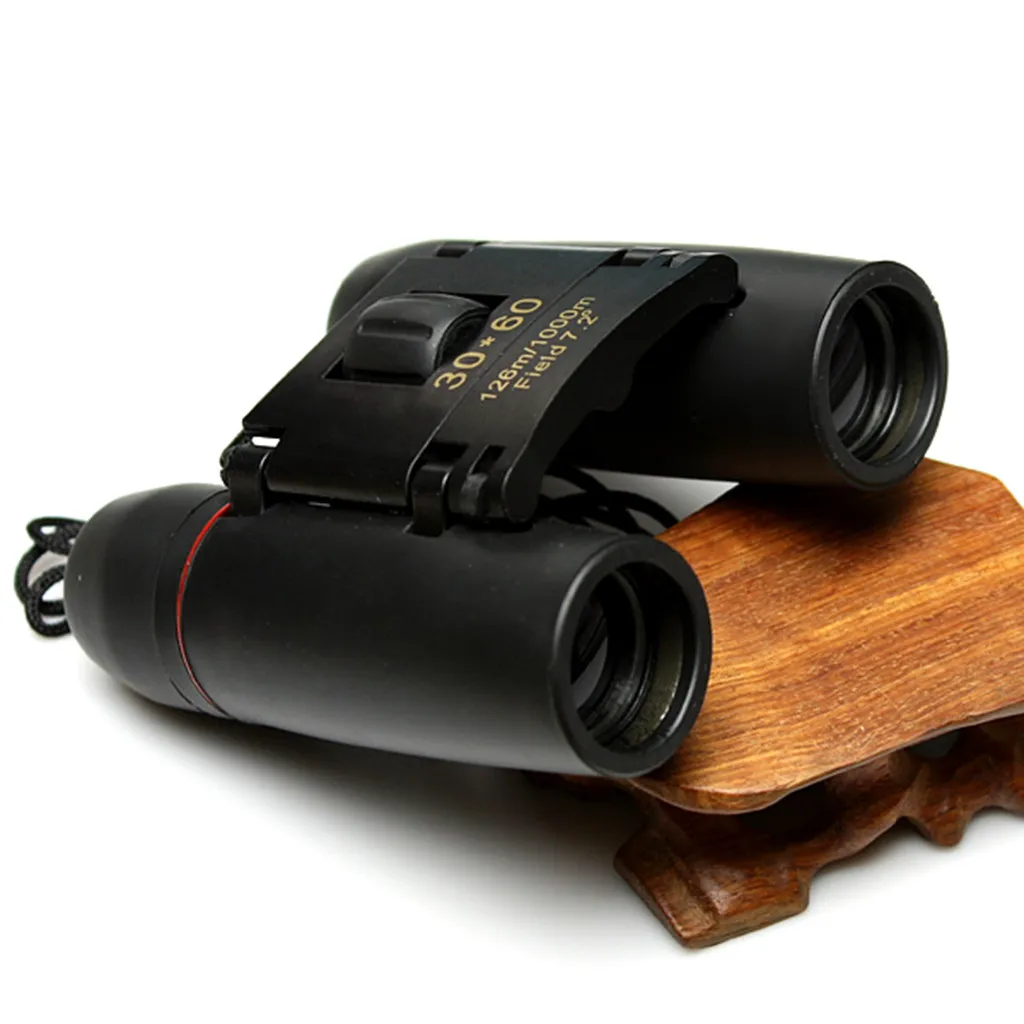 Zoom telescope folding binoculars with low light Day Night Vision Binoculars 30 x 60 Zoom Outdoor Travel Folding Telescope Bag