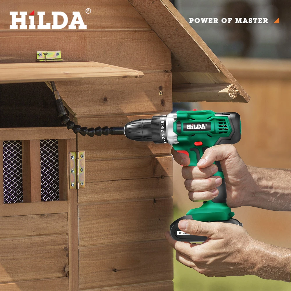 HILDA Cordless Screwdriver Electric 