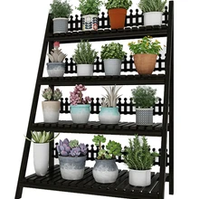 Балкон цветок Airs полка посадочного типа Многоэтажный простота мясистый зеленый Luo твердой древесины качество гостиная Крытый