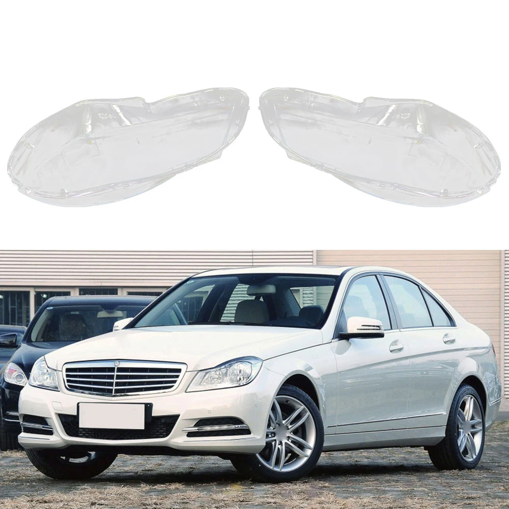 Автомобильные прозрачные фары крышка объектива подходит для Mercedes Benz C Class W204 C180 C200 C260 2011-2013