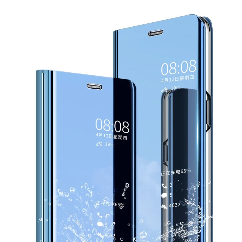 Роскошный зеркальный флип-чехол для Xiaomi Redmi 6 6A 7 Note 7 6 Pro 5pro 8 8 pro K20 K20 pro 4X кожаный флип-чехол для телефона
