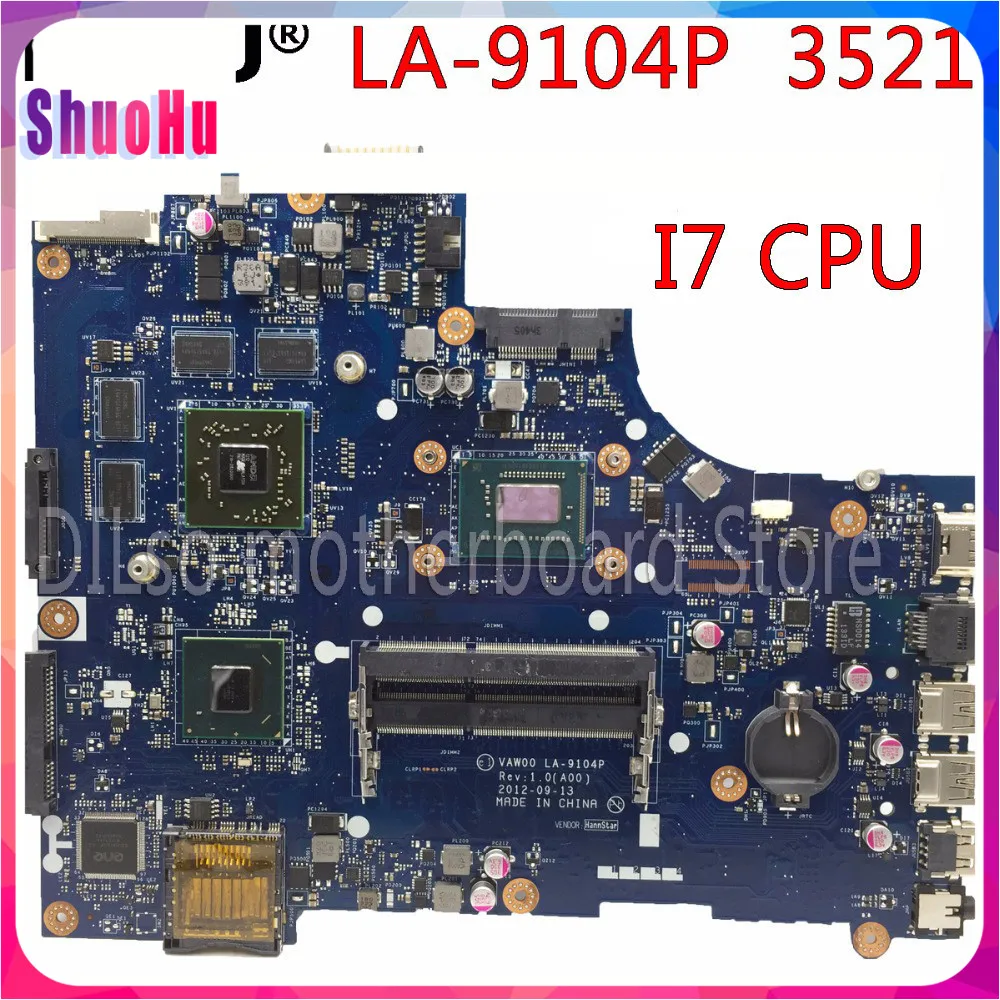 KEFU LA-9104P La-9104p Dell Motherboard I7 CPU Orginal Test For 3521 5521 Laptop DDR3 HM76 Inspiron | Компьютеры и офис