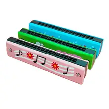 3 шт игрушка гармоника деревянная 16 отверстий музыкальная Губная гармошка музыкальный инструмент игрушка подарок на день рождения для детей студентов вечерние подарки