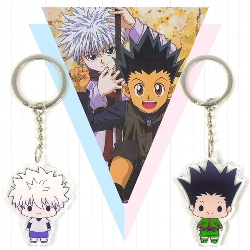 Брелок для ключей из аниме HUNTER X Killua Zoldyck Kurapika мультяшный брелок подвеска в
