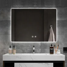 frameless bathroom mirror backlight smart mirror wall mounted LED intelligent anti fog mirror with light