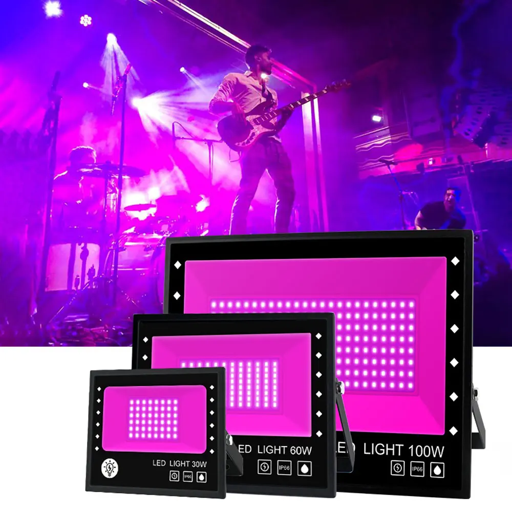 100 Вт фиолетовый светодиодный прожектор водонепроницаемый уличсветильник